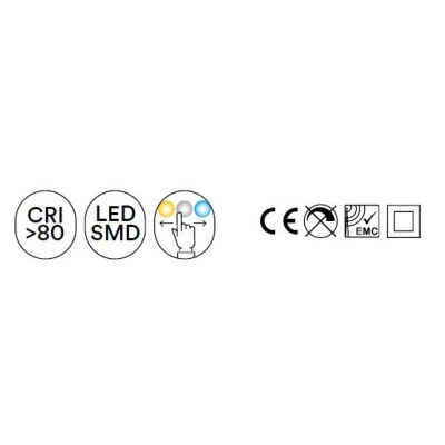 FLAP CCT FARETTO QUADRATO DA INCASSO 4 MISURE LED 8W-12W-18W-24W LUCE CCT 3000-4000-6500K BIANCO