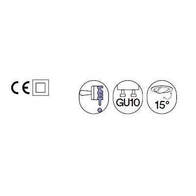 MORGANA INCASSO A 2 LUCI ORIENTABILE IN GESSO VERNICIABILE CON LAMPADINE ATTACCO GU10