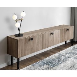 KIKA LAMPADA DA TAVOLO A 3 LUCI H52 CM IN METALLO NERO CON SFERE BIANCO LATTE DIMMERABILE LAMPADINE ATTACCO G9