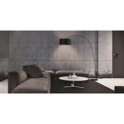 BOW PIANTANA AD ARCO IN ACCIAIO SATINATO E PARALUME TESSUTO BIANCO Pan International - Cristalensi Shop Online 2