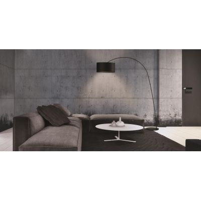 BOW PIANTANA AD ARCO IN ACCIAIO SATINATO E PARALUME TESSUTO BIANCO Pan International - Cristalensi Shop Online