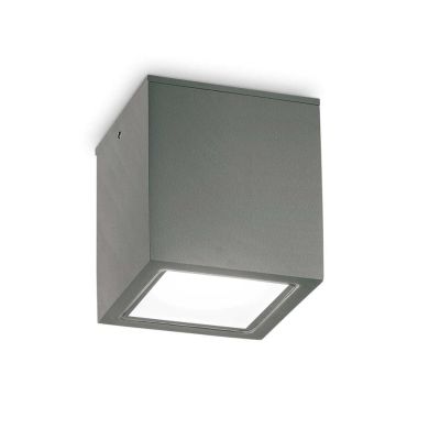 PLAFONIERA CUBO DA ESTERNO IP54 ALLUMINIO IN 5 COLORI 2 MISURE LAMPADINA ATTACCO GU10 CRISTALENSI - Cristalensi Shop Online