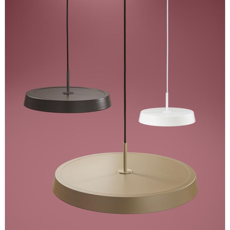 URBAN SOSPENSIONE MODERNA 3 MISURE METALLO 4 COLORI LED INTEGRATO LUCE CCT 3000K-4000K DIMMERABILE
