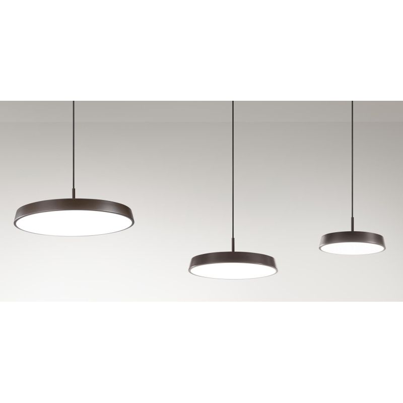 URBAN SOSPENSIONE MODERNA 3 MISURE METALLO 4 COLORI LED INTEGRATO LUCE CCT 3000K-4000K DIMMERABILE