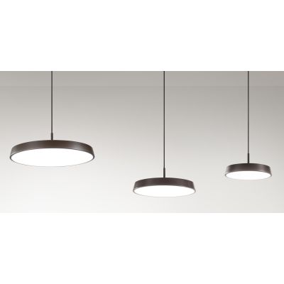 URBAN SOSPENSIONE MODERNA 3 MISURE METALLO 4 COLORI LED INTEGRATO LUCE CCT 3000K-4000K DIMMERABILE