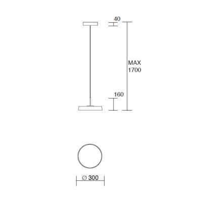 URBAN SOSPENSIONE MODERNA 3 MISURE METALLO 4 COLORI LED INTEGRATO LUCE CCT 3000K-4000K DIMMERABILE