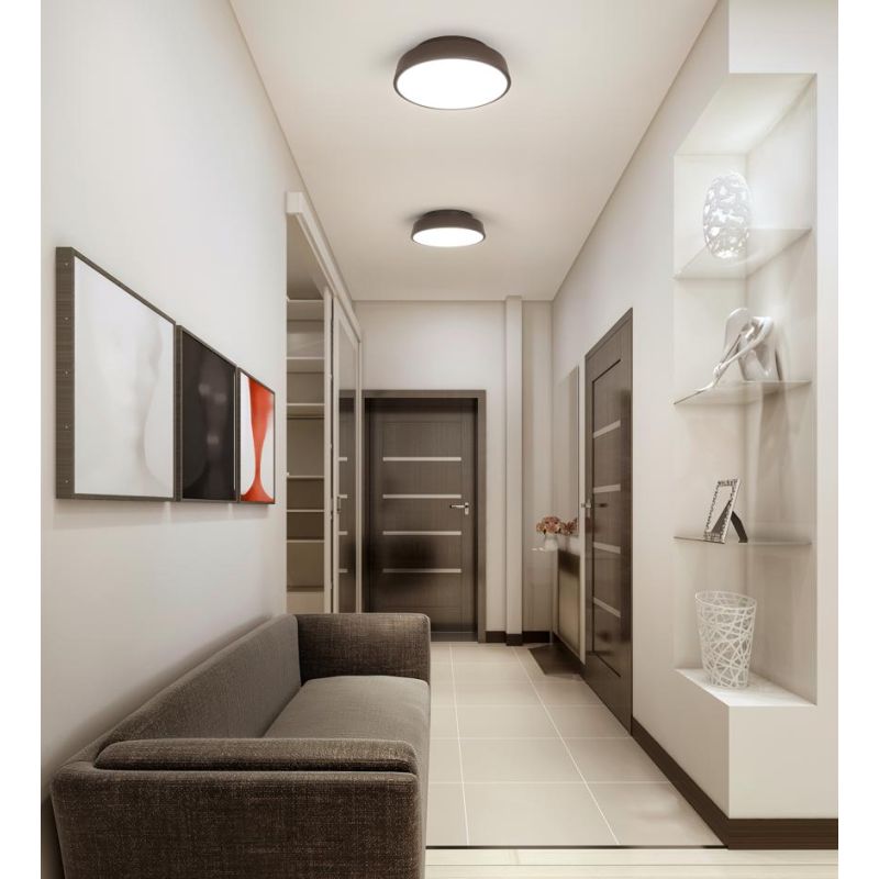 URBAN PLAFONIERA MODERNA 3 MISURE METALLO 4 COLORI LED INTEGRATO LUCE CCT 3000K-4000K DIMMERABILE