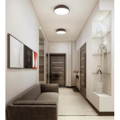 URBAN PLAFONIERA MODERNA 3 MISURE METALLO 4 COLORI LED INTEGRATO LUCE CCT 3000K-4000K DIMMERABILE