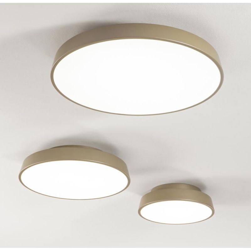 URBAN PLAFONIERA MODERNA 3 MISURE METALLO 4 COLORI LED INTEGRATO LUCE CCT 3000K-4000K DIMMERABILE