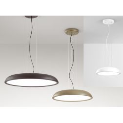 ZENAL SOSPENSIONE MODERNA 3 MISURE ALLUMINIO 4 COLORI LED INTEGRATO LUCE CCT 3000K-4000K DIMMERABILE