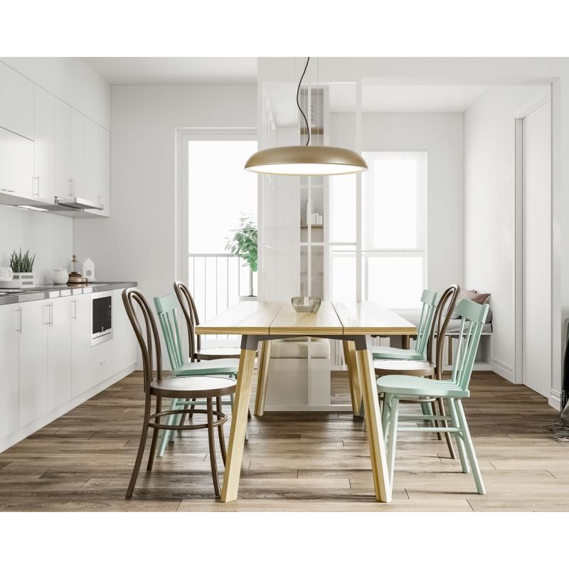 ZENAL SOSPENSIONE MODERNA 3 MISURE ALLUMINIO 4 COLORI LED INTEGRATO LUCE CCT 3000K-4000K DIMMERABILE