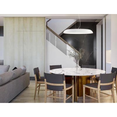 ZENAL SOSPENSIONE MODERNA 3 MISURE ALLUMINIO 4 COLORI LED INTEGRATO LUCE CCT 3000K-4000K DIMMERABILE