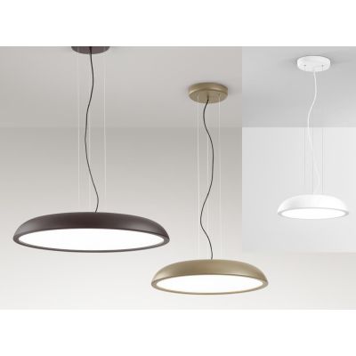 ZENAL SOSPENSIONE MODERNA 3 MISURE ALLUMINIO 4 COLORI LED INTEGRATO LUCE CCT 3000K-4000K DIMMERABILE