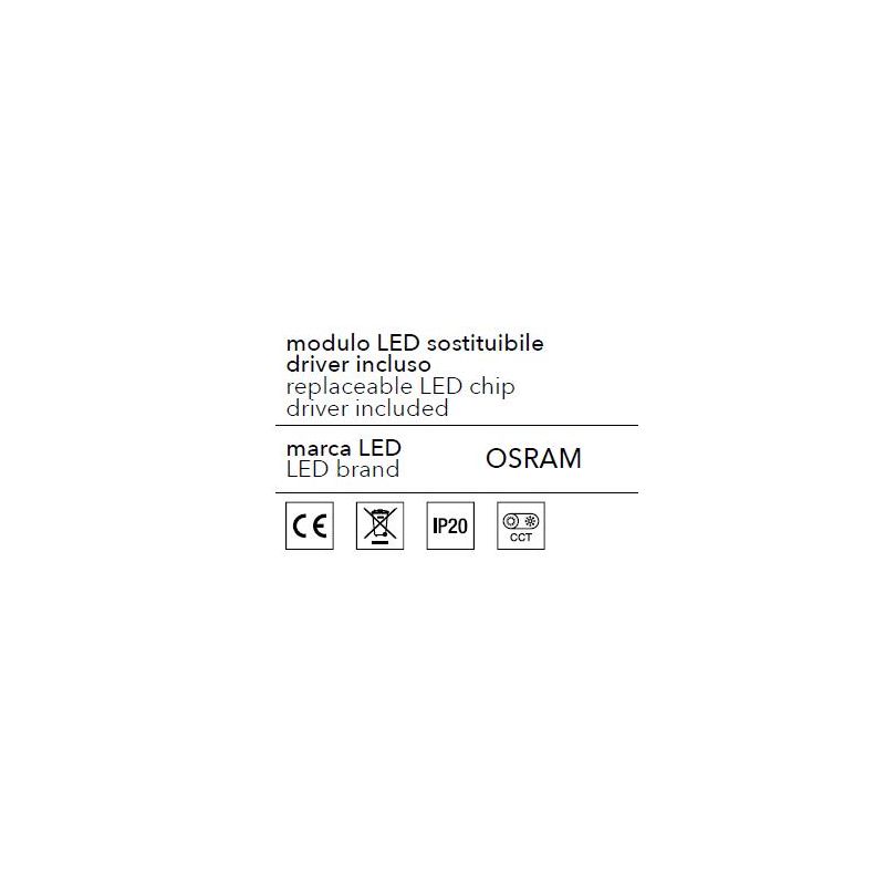 ZENAL PLAFONIERA IN 3 MISURE MODERNA ALLUMINIO 4 COLORI LED INTEGRATO LUCE CCT 3000K-4000K DIMMERABILE