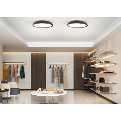 ZENAL PLAFONIERA IN 3 MISURE MODERNA ALLUMINIO 4 COLORI LED INTEGRATO LUCE CCT 3000K-4000K DIMMERABILE