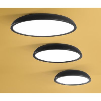 ZENAL PLAFONIERA IN 3 MISURE MODERNA ALLUMINIO 4 COLORI LED INTEGRATO LUCE CCT 3000K-4000K DIMMERABILE