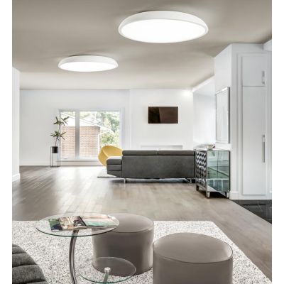 ZENAL PLAFONIERA IN 3 MISURE MODERNA ALLUMINIO 4 COLORI LED INTEGRATO LUCE CCT 3000K-4000K DIMMERABILE