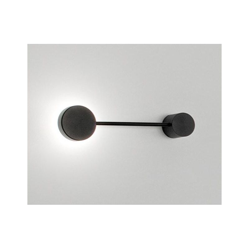 ECLIPSIA APPLIQUE PLAFONIERA LUCE DIRETTA E INDIRETTA 2 MISURE ALLUMINIO BIANCO O NERO LAMPADINA  ATTACCO GX53