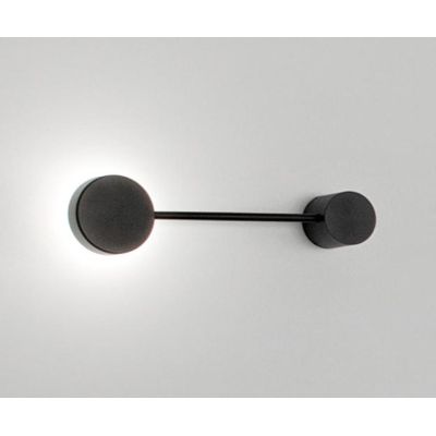 ECLIPSIA APPLIQUE PLAFONIERA LUCE DIRETTA E INDIRETTA 2 MISURE ALLUMINIO BIANCO O NERO LAMPADINA  ATTACCO GX53