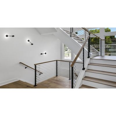 ECLIPSIA APPLIQUE PLAFONIERA LUCE DIRETTA E INDIRETTA 2 MISURE ALLUMINIO BIANCO O NERO LAMPADINA  ATTACCO GX53