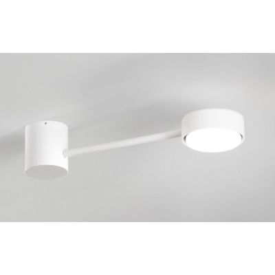ECLIPSIA APPLIQUE PLAFONIERA LUCE DIRETTA E INDIRETTA 2 MISURE ALLUMINIO BIANCO O NERO LAMPADINA  ATTACCO GX53