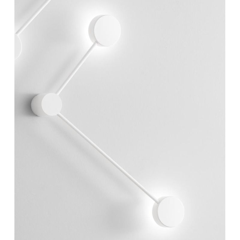 ECLIPSIA DX APPLIQUE PLAFONIERA 2 LUCI LUCE DIRETTA E INDIRETTA ALLUMINIO BIANCO O NERO LAMPADINE GX53