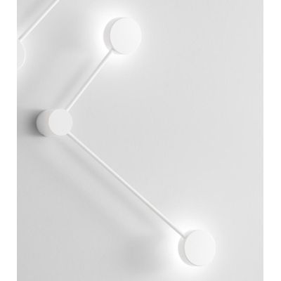 ECLIPSIA DX APPLIQUE PLAFONIERA 2 LUCI LUCE DIRETTA E INDIRETTA ALLUMINIO BIANCO O NERO LAMPADINE GX53