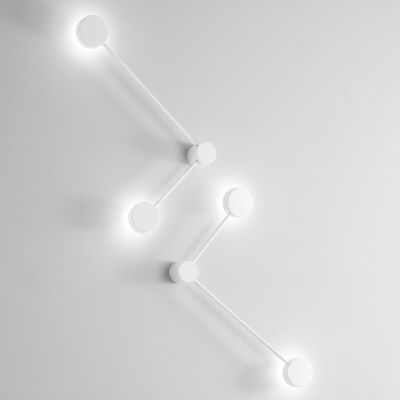 ECLIPSIA DX APPLIQUE PLAFONIERA 2 LUCI LUCE DIRETTA E INDIRETTA ALLUMINIO BIANCO O NERO LAMPADINE GX53