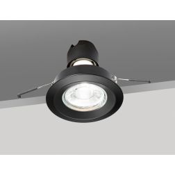 717 FARETTO DA INCASSO ROTONDO D7.7 CM IN ALLUMINIO BIANCO O NERO CON LAMPADINA GU10