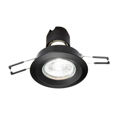 717 FARETTO DA INCASSO ROTONDO D7.7 CM IN ALLUMINIO BIANCO O NERO CON LAMPADINA GU10