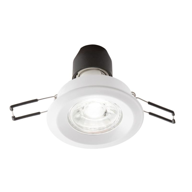 717 FARETTO DA INCASSO ROTONDO D7.7 CM IN ALLUMINIO BIANCO O NERO CON LAMPADINA GU10