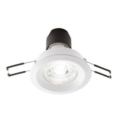 717 FARETTO DA INCASSO ROTONDO D7.7 CM IN ALLUMINIO BIANCO O NERO CON LAMPADINA GU10