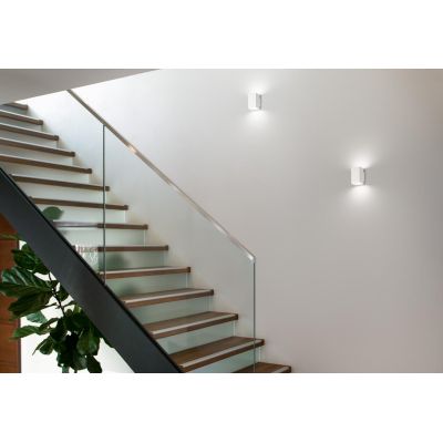 788 789 APPLIQUE IN ALLUMINIO BIANCA O NERA BI-EMISSIONE DI LUCE CON LAMPADINE GX53 MODERNA