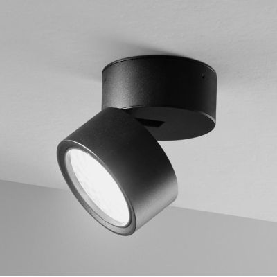 965 PICCOLA APPLIQUE ORIENTABILE ALLUMINIO BIANCO O NERO LED 12W LUCE 3000K MODERNA