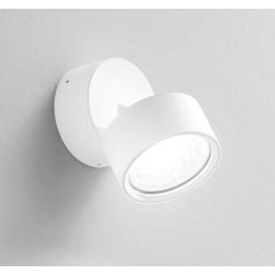 965 PICCOLA APPLIQUE ORIENTABILE ALLUMINIO BIANCO O NERO LED 12W LUCE 3000K MODERNA 2