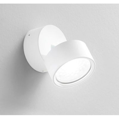 965 PICCOLA APPLIQUE ORIENTABILE ALLUMINIO BIANCO O NERO LED 12W LUCE 3000K MODERNA