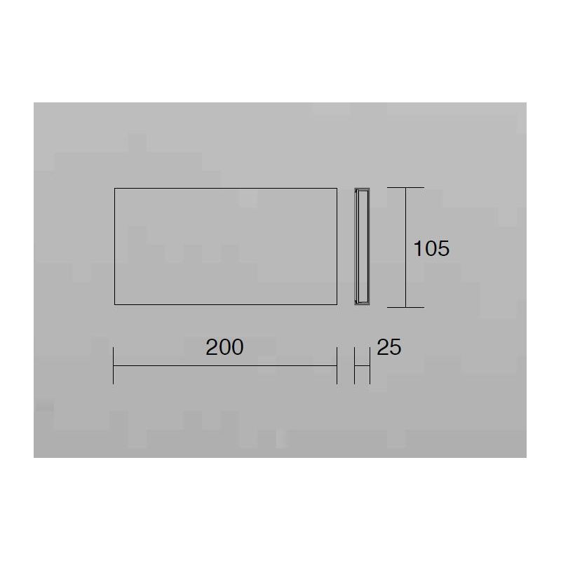 APPLIQUE DA ESTERNO IP65 LED 20W LUCE CCT 3000K-4000K BIEMISSIONE ALLUMINIO 4 COLORI MODERNA