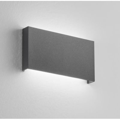 APPLIQUE DA ESTERNO IP65 LED 20W LUCE CCT 3000K-4000K BIEMISSIONE ALLUMINIO 4 COLORI MODERNA