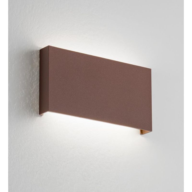 APPLIQUE DA ESTERNO IP65 LED 20W LUCE CCT 3000K-4000K BIEMISSIONE ALLUMINIO 4 COLORI MODERNA