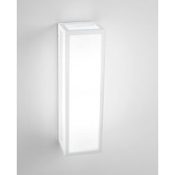 APPLIQUE DA ESTERNO RETTANGOLARE IP54 LUCE DIFFUSA ALLUMINIO 3 COLORI MODERNA LAMPADINE 2XE27