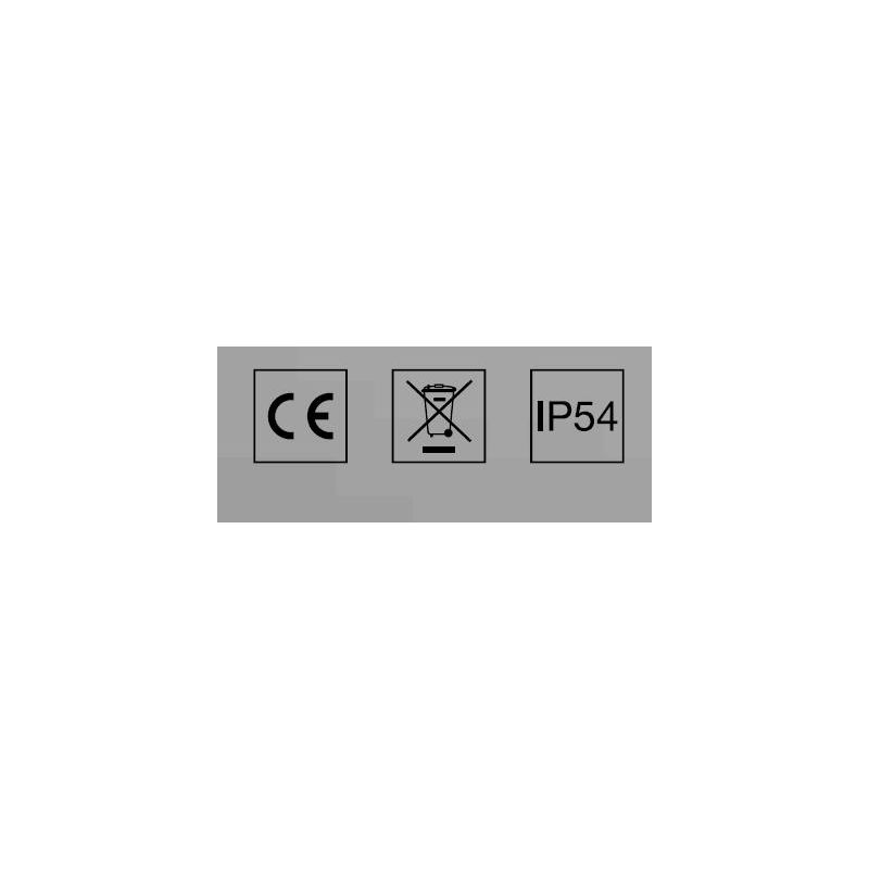 APPLIQUE DA ESTERNO QUADRATA IP54 LUCE DIFFUSA ALLUMINIO 3 COLORI MODERNA LAMPADINE 2XE27