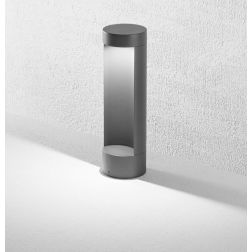 ASPEN TONDA PALO DA GIARDINO IN 2 MISURE IP54 LED 15W LUCE 3000K ALLUMINIO ANTRACITE O CORTEN MODERNO 2