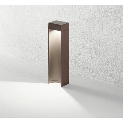ASPEN QUADRA PALO DA GIARDINO IN 2 MISURE IP54 LED 15W LUCE 3000K ALLUMINIO ANTRACITE O CORTEN MODERNO
