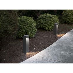 ASPEN QUADRA PALO DA GIARDINO IN 2 MISURE IP54 LED 15W LUCE 3000K ALLUMINIO ANTRACITE O CORTEN MODERNO