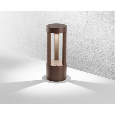 VARYO 3 PALO DA GIARDINO IN 2 MISURE IP54 LED 15W LUCE 3000K ALLUMINIO ANTRACITE O CORTEN MODERNO