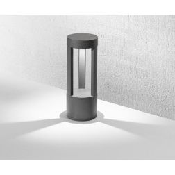 VARYO 3 PALO DA GIARDINO IN 2 MISURE IP54 LED 15W LUCE 3000K ALLUMINIO ANTRACITE O CORTEN MODERNO 2