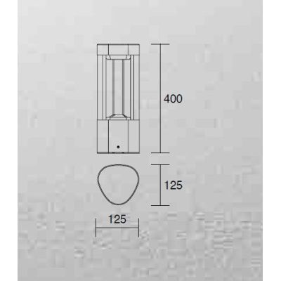 PLEKTRA PALO DA GIARDINO IN 2 MISURE IP54 LED 15W LUCE 3000K ALLUMINIO ANTRACITE O CORTEN MODERNO