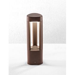 PLEKTRA PALO DA GIARDINO IN 2 MISURE IP54 LED 15W LUCE 3000K ALLUMINIO ANTRACITE O CORTEN MODERNO 2