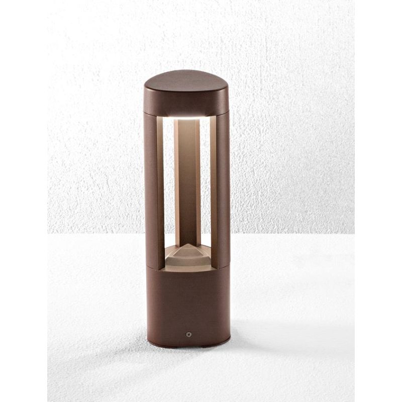 PLEKTRA PALO DA GIARDINO IN 2 MISURE IP54 LED 15W LUCE 3000K ALLUMINIO ANTRACITE O CORTEN MODERNO