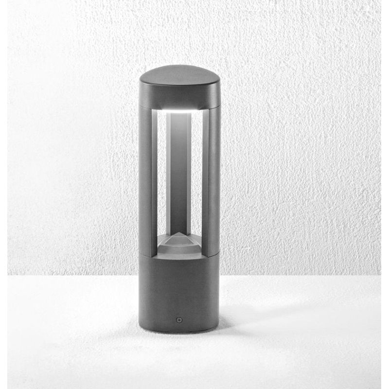 PLEKTRA PALO DA GIARDINO IN 2 MISURE IP54 LED 15W LUCE 3000K ALLUMINIO ANTRACITE O CORTEN MODERNO